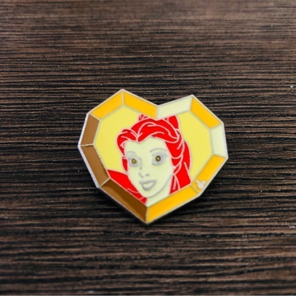 Disney Official Trading Pin: Hidden Mickey: Beauty and the Beast: Jeweled Belle